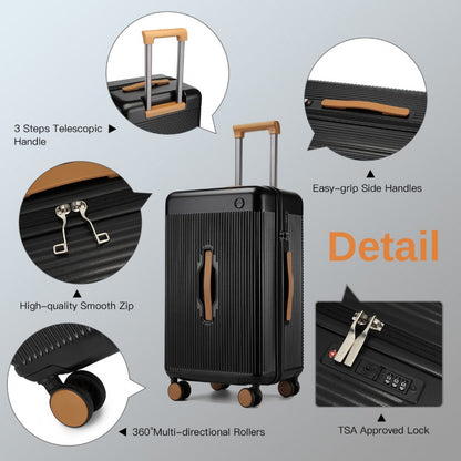 Kono Premium Hard Shell Check-In Suitcase Durable ABS and PC