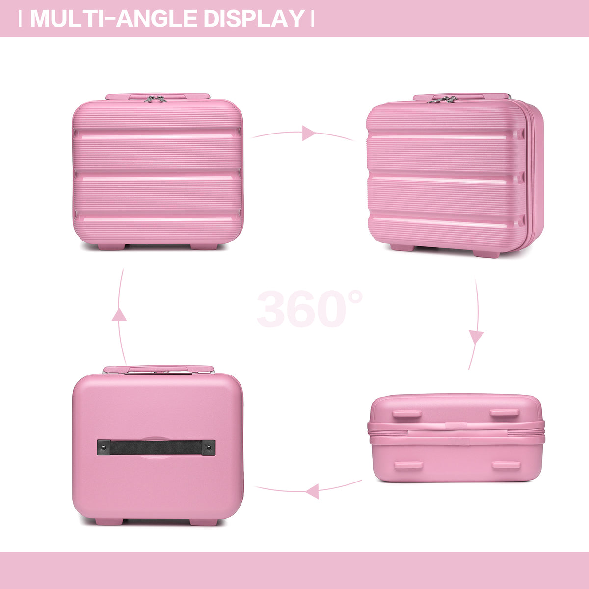 Kono PP Hardshell Lightweight Vanity Case for Travel & Daily Use