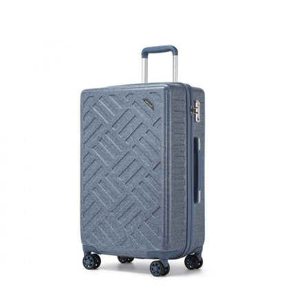 Supercase Sleek Geometric Pattern Hard Shell ABS+PC Suitcase