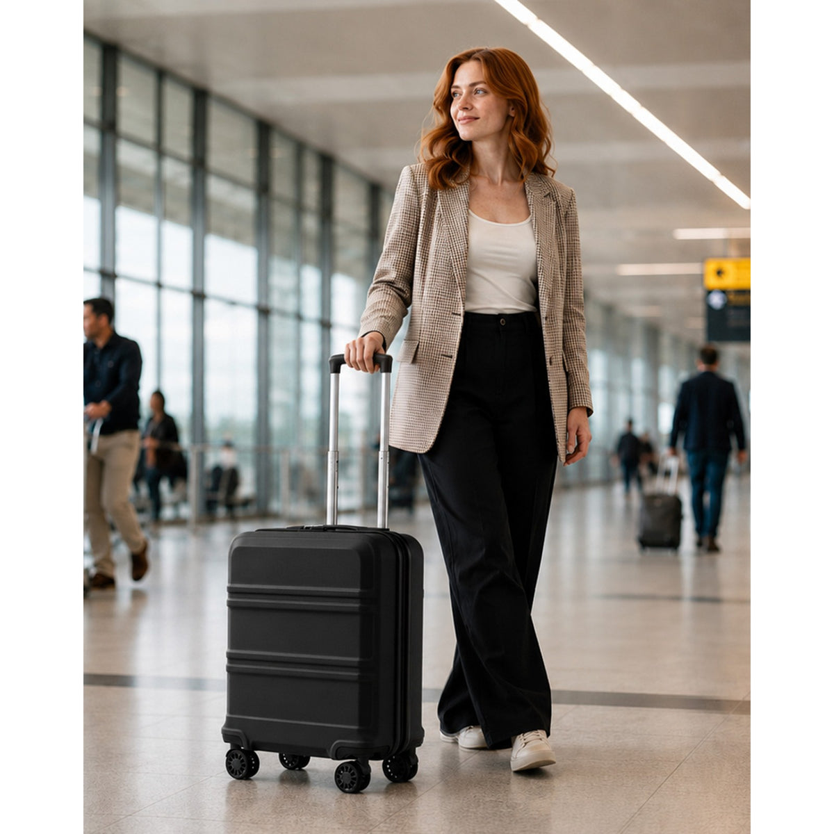 Kono ABS+PC Compact Cabin Suitcase– Lightweight Hard Shell Carry-On