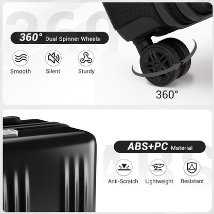 Kono Premium ABS+PC Hard Shell Suitcase