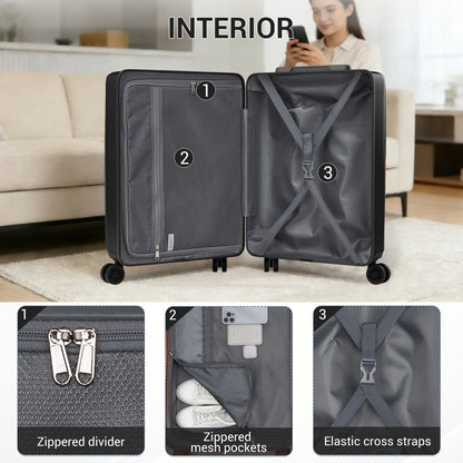 Kono Premium ABS+PC Hard Shell Suitcase