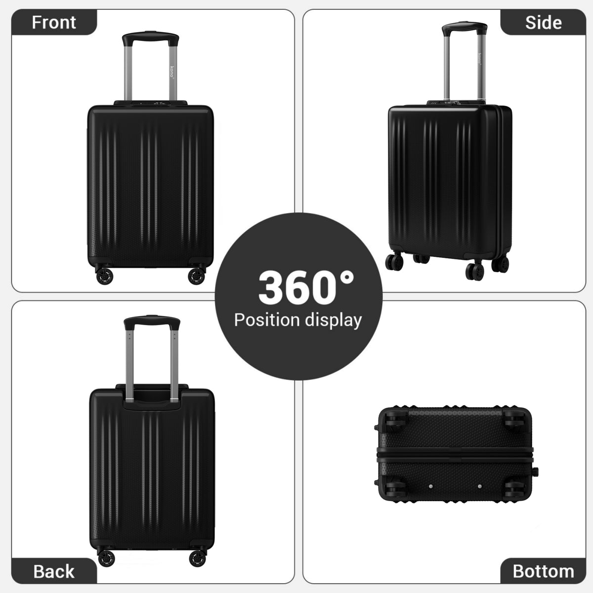 Kono Premium ABS+PC Hard Shell Suitcase