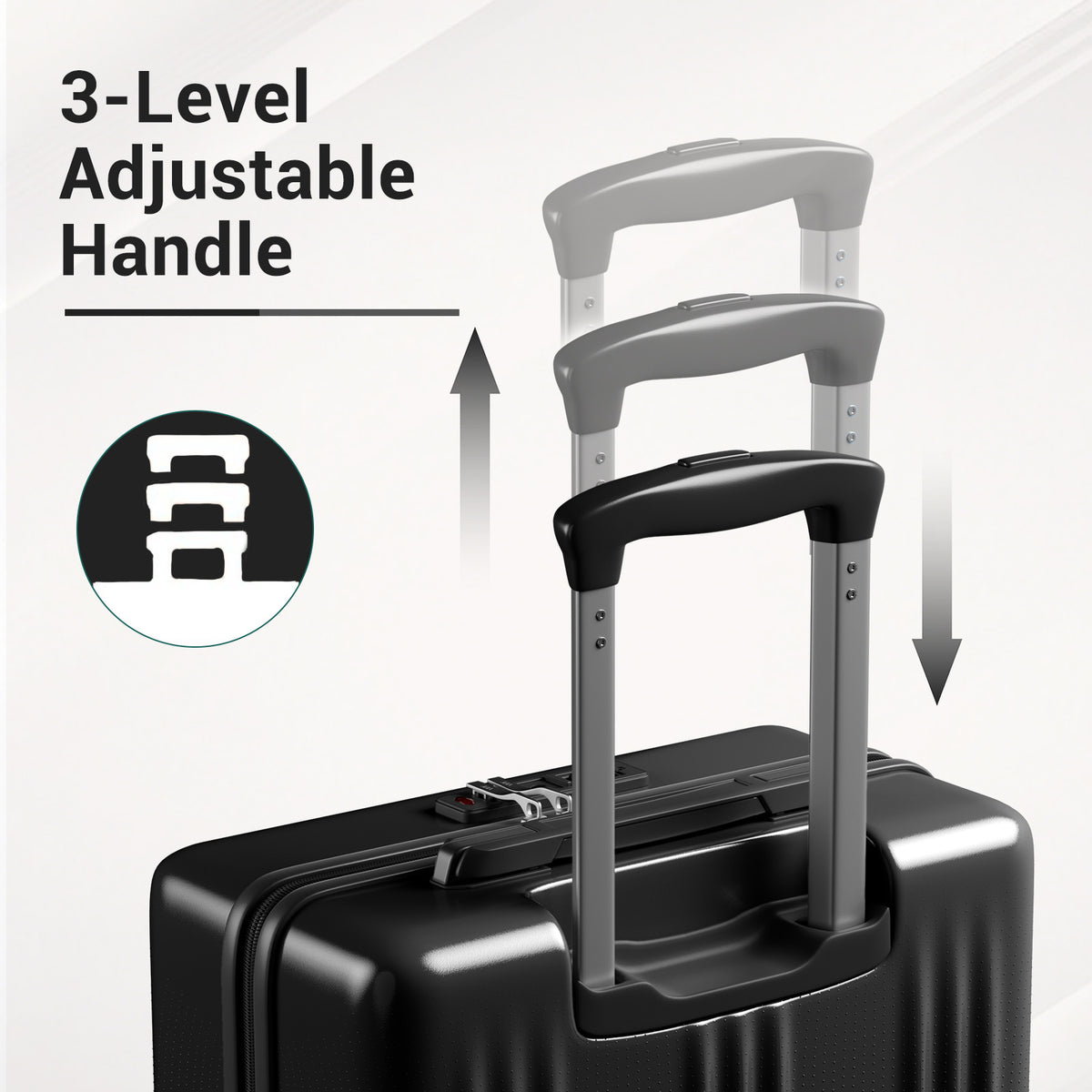 Kono Premium ABS+PC Hard Shell Suitcase