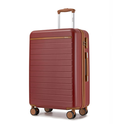 Kono Scratch-Resistant Hard Shell Suitcase with Horizontal Stripe Design