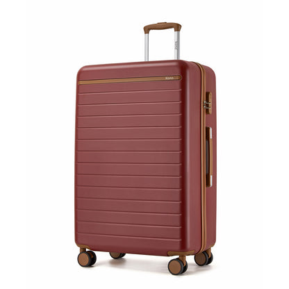 Kono Scratch-Resistant Hard Shell Suitcase with Horizontal Stripe Design