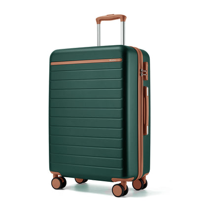 Kono Scratch-Resistant Hard Shell Suitcase with Horizontal Stripe Design