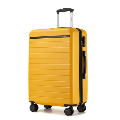Kono Scratch-Resistant Hard Shell Suitcase with Horizontal Stripe Design