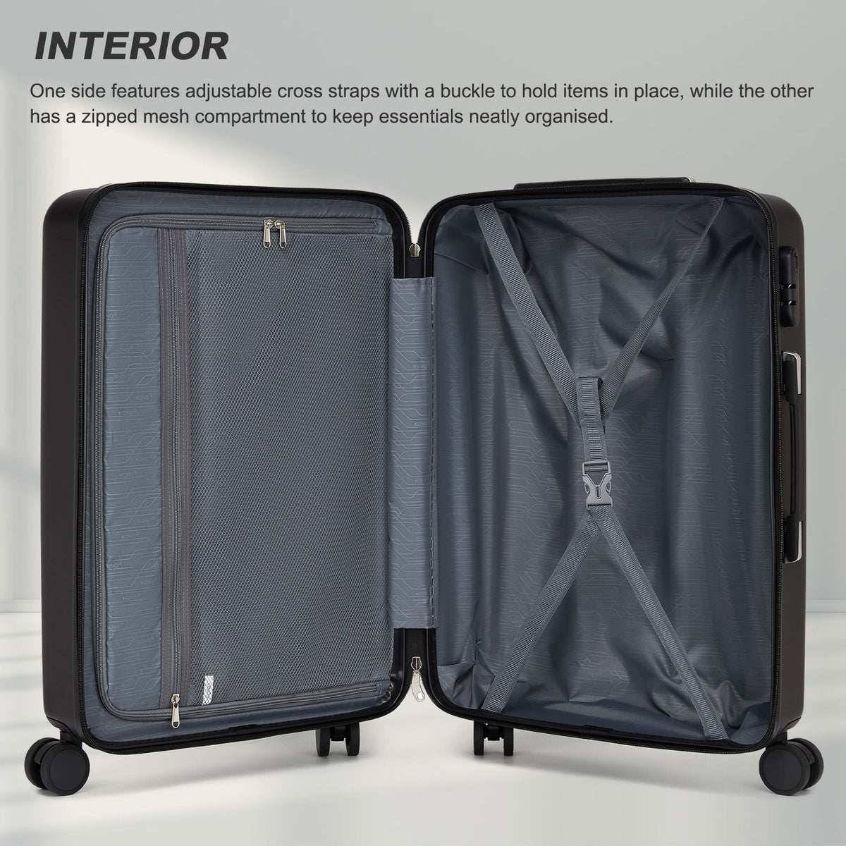 Kono ABS+PC Hard Shell Luggage