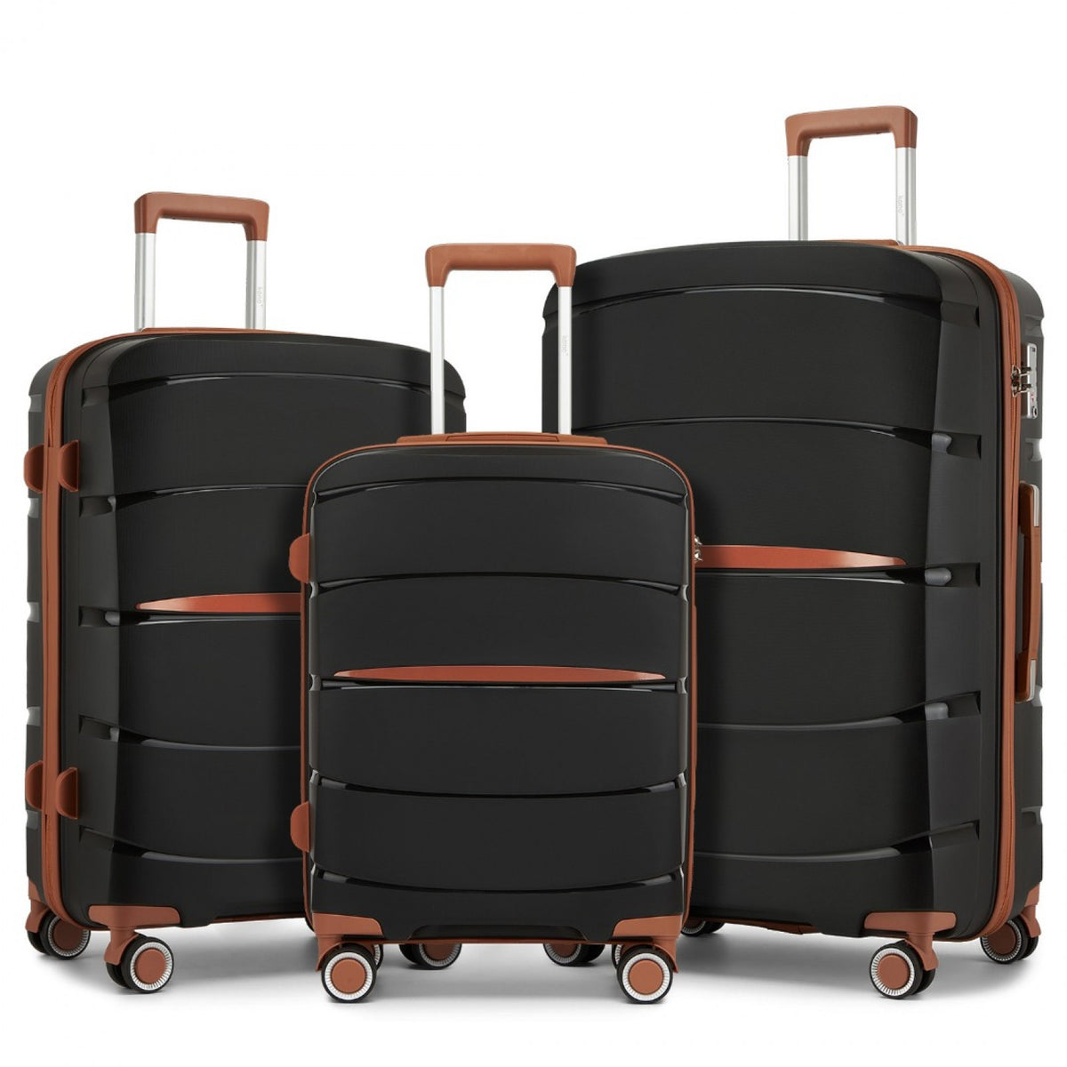 Kono PP Modern Scratch-Resistant Suitcase