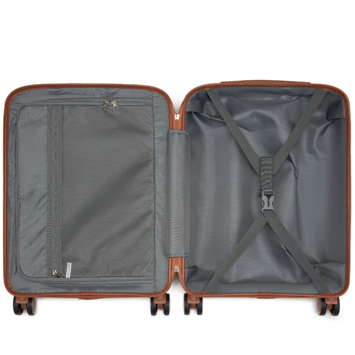 Kono PP Modern Scratch-Resistant Suitcase