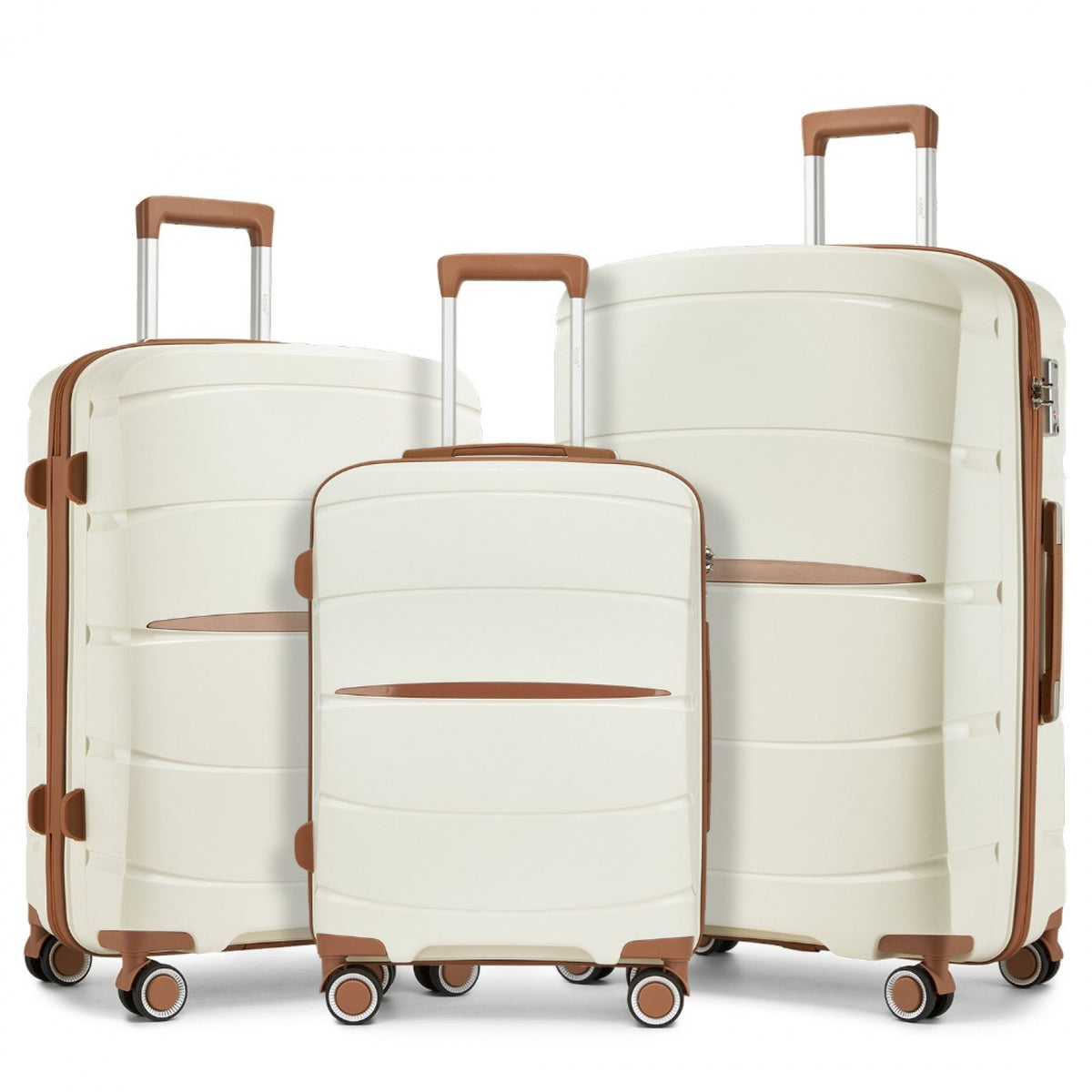 Kono PP Modern Scratch-Resistant Suitcase