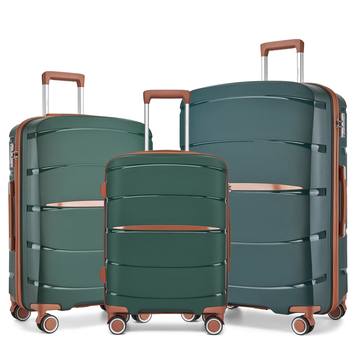 Kono PP Modern Scratch-Resistant Suitcase