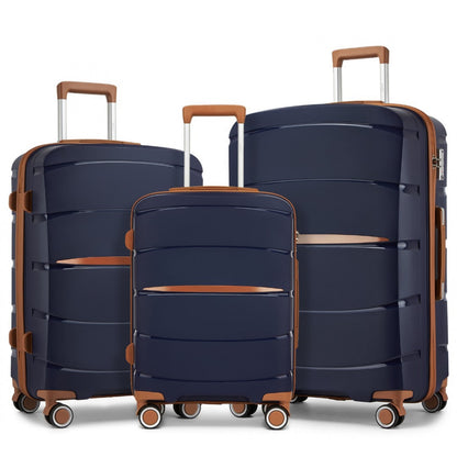 Kono PP Modern Scratch-Resistant Suitcase