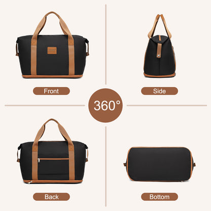 Kono ABS+PC Hard Shell Suitcase with Travel Bag & Toiletry Pouch