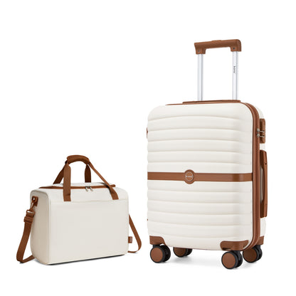 Kono ABS+PC Hard Shell Suitcase with Travel Bag & Toiletry Pouch