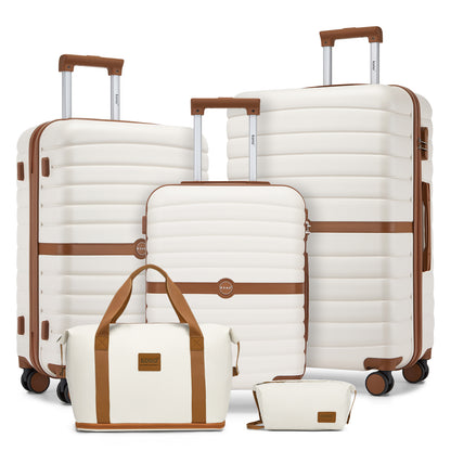 Kono ABS+PC Hard Shell Suitcase with Travel Bag & Toiletry Pouch