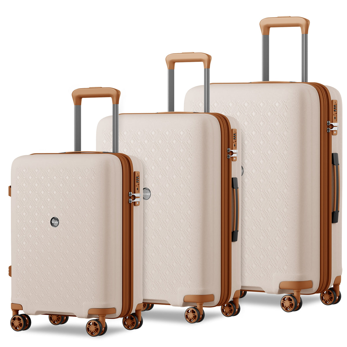 Kono PP Hard Shell Expandable Luggage-Lightweight Suitcase