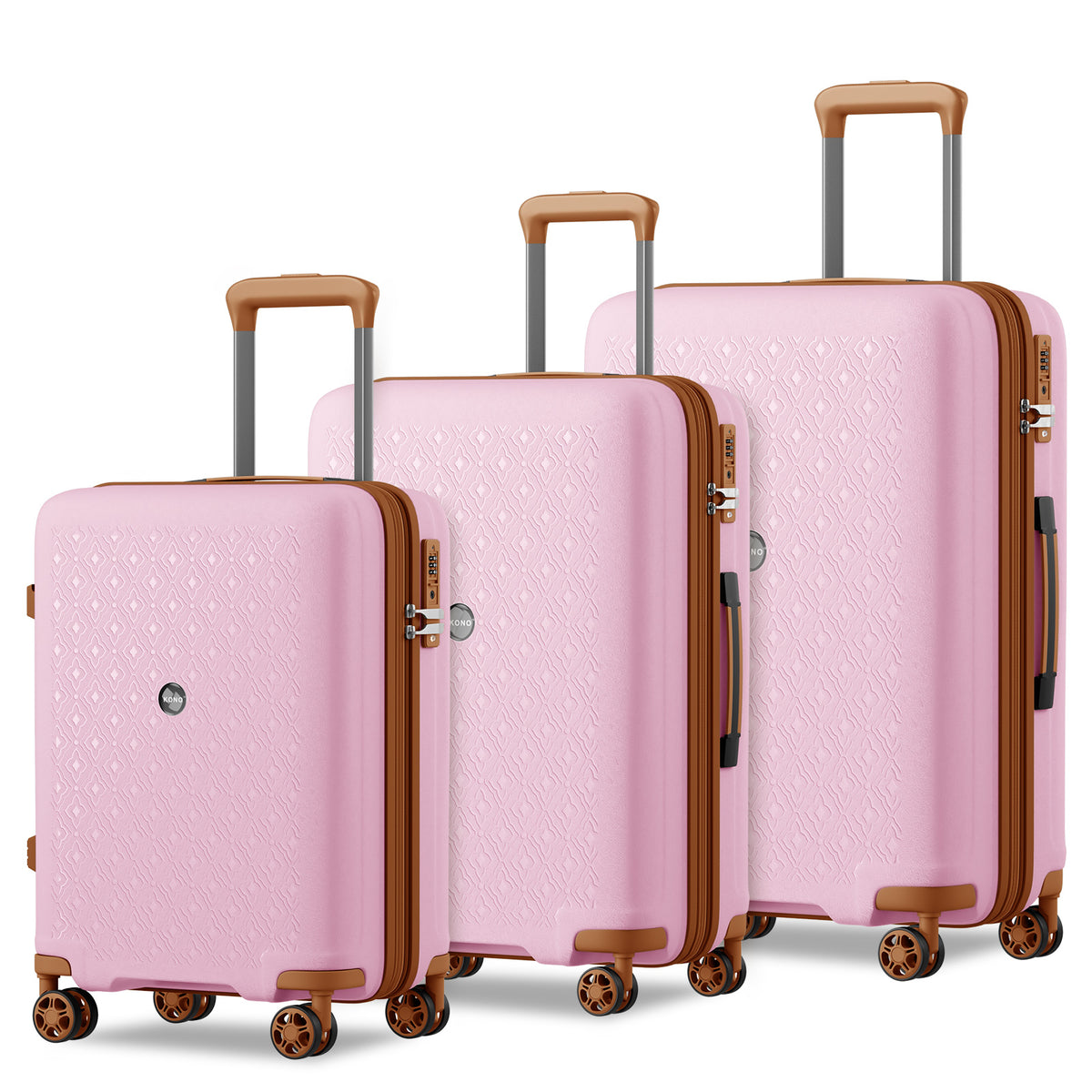 Kono PP Hard Shell Expandable Luggage-Lightweight Suitcase