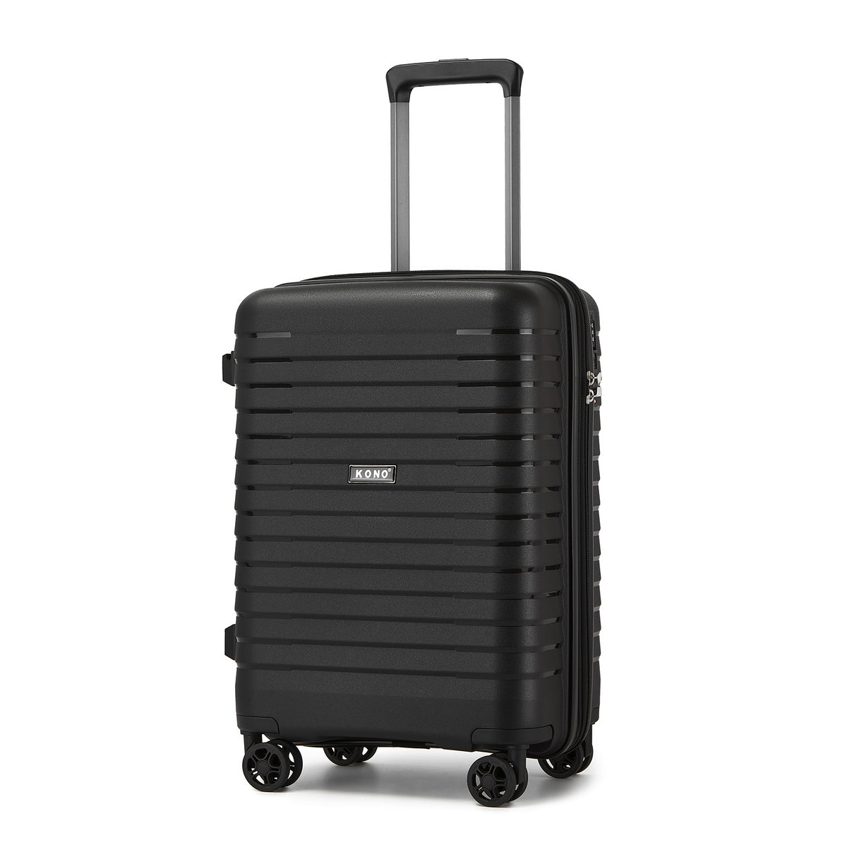 Kono Hard Shell Scratch-Resistant PP Luggage with Cup Holder