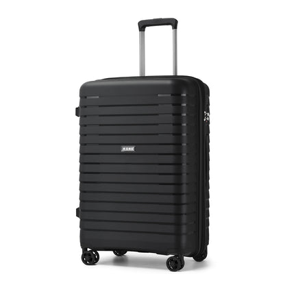 Kono Hard Shell Scratch-Resistant PP Luggage with Cup Holder