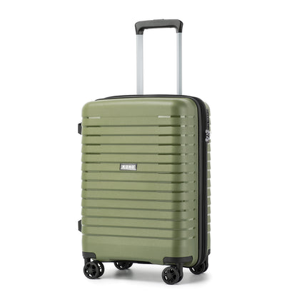 Kono Hard Shell Scratch-Resistant PP Luggage with Cup Holder