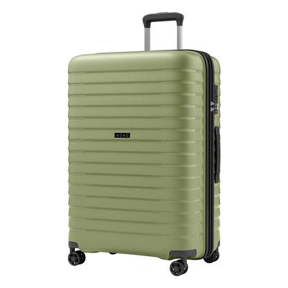 Kono Hard Shell Scratch-Resistant PP Luggage with Cup Holder