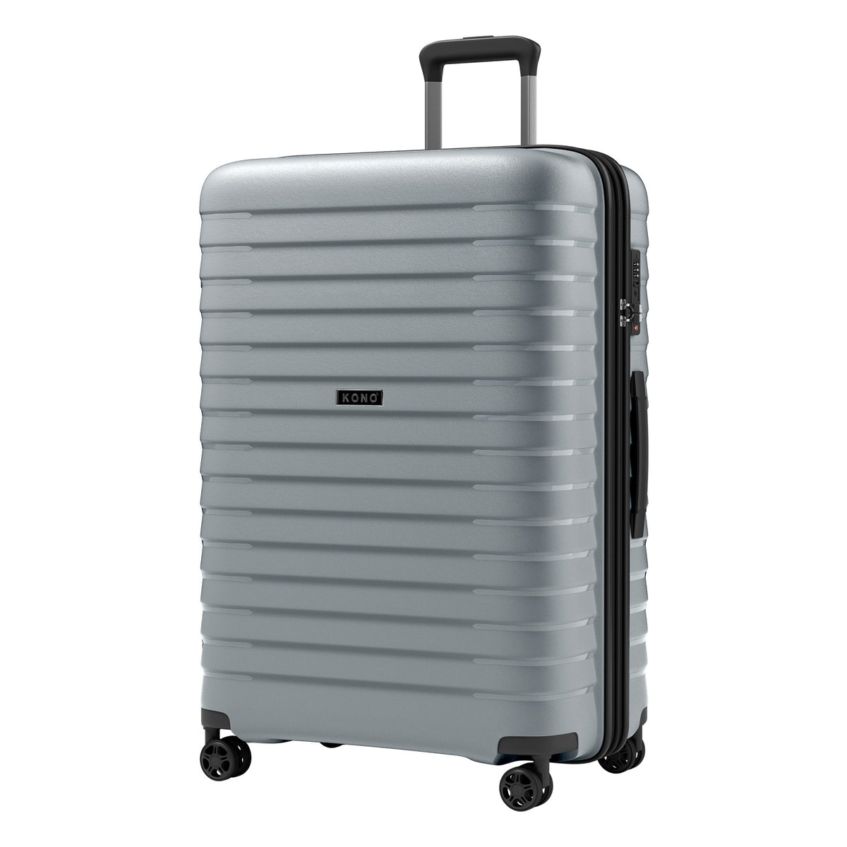 Kono Hard Shell Scratch-Resistant PP Luggage with Cup Holder