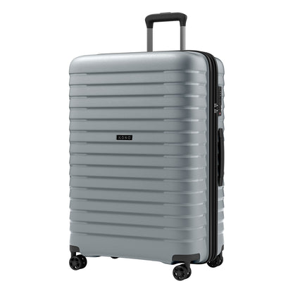 Kono Hard Shell Scratch-Resistant PP Luggage with Cup Holder