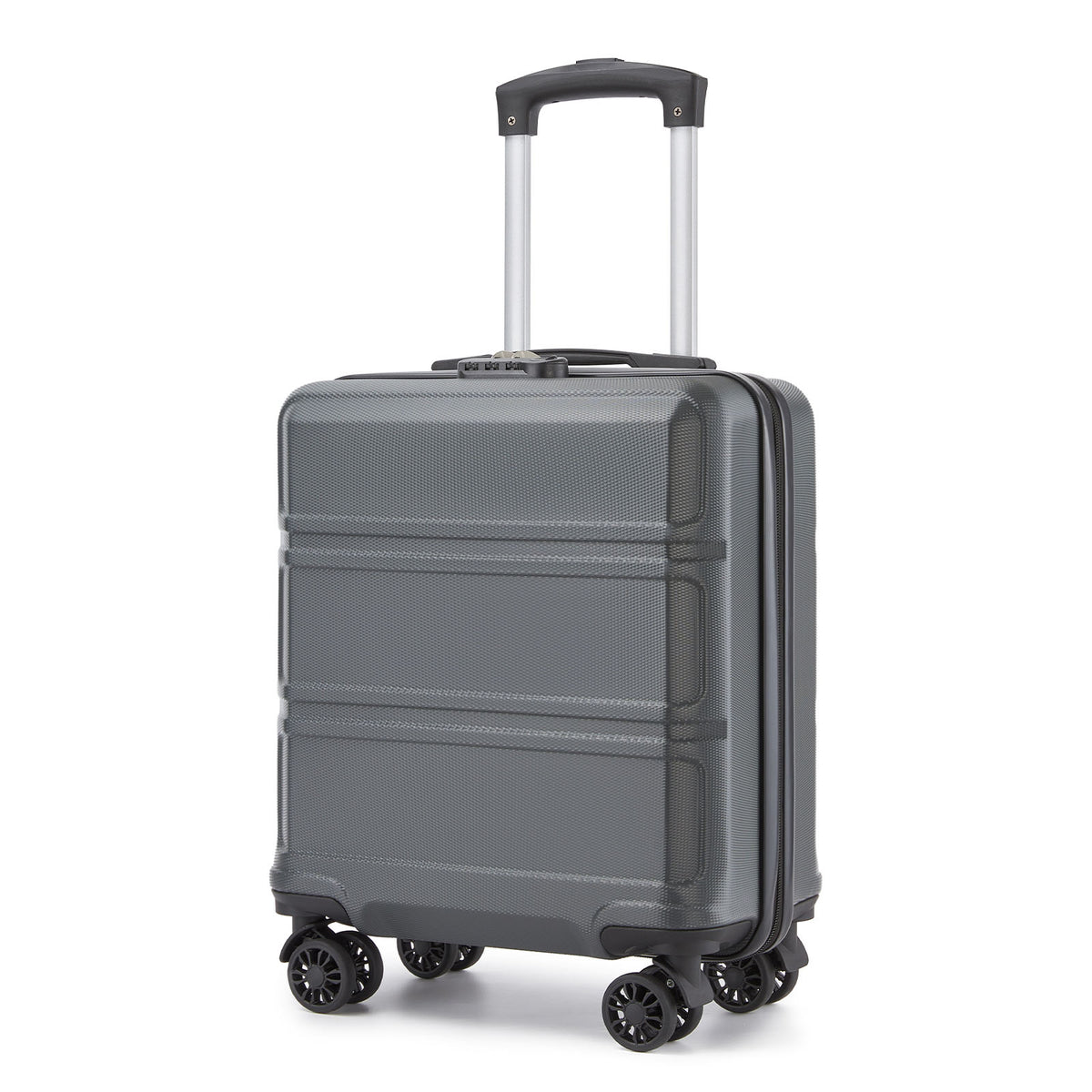 Kono ABS Hard Shell Under-Seat Cabin Suitcase with Spinner Wheels