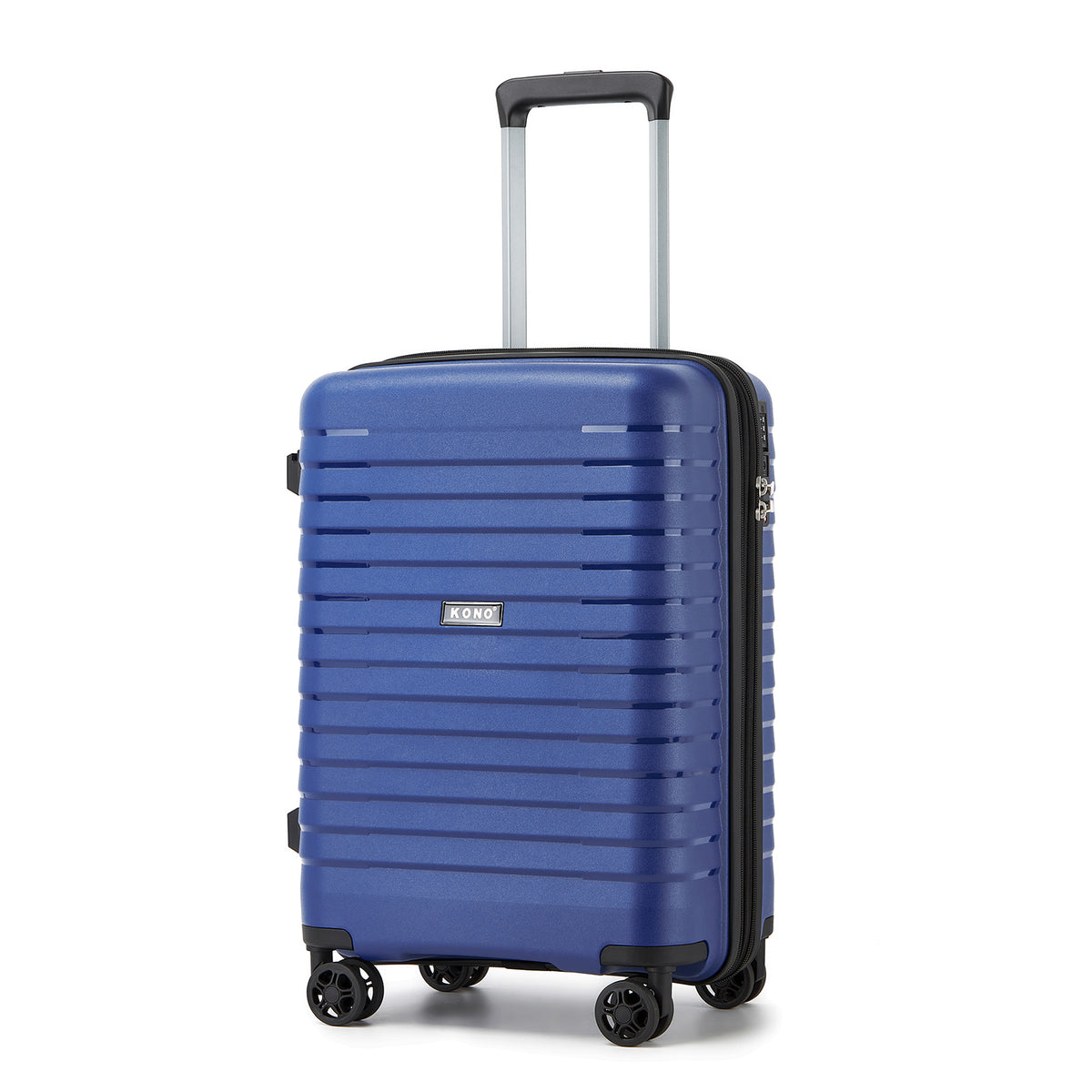Kono Hard Shell Scratch-Resistant PP Luggage with Cup Holder