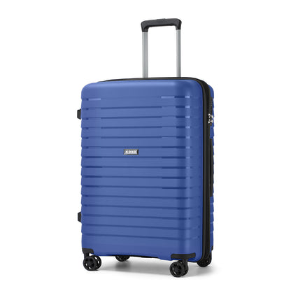Kono Hard Shell Scratch-Resistant PP Luggage with Cup Holder