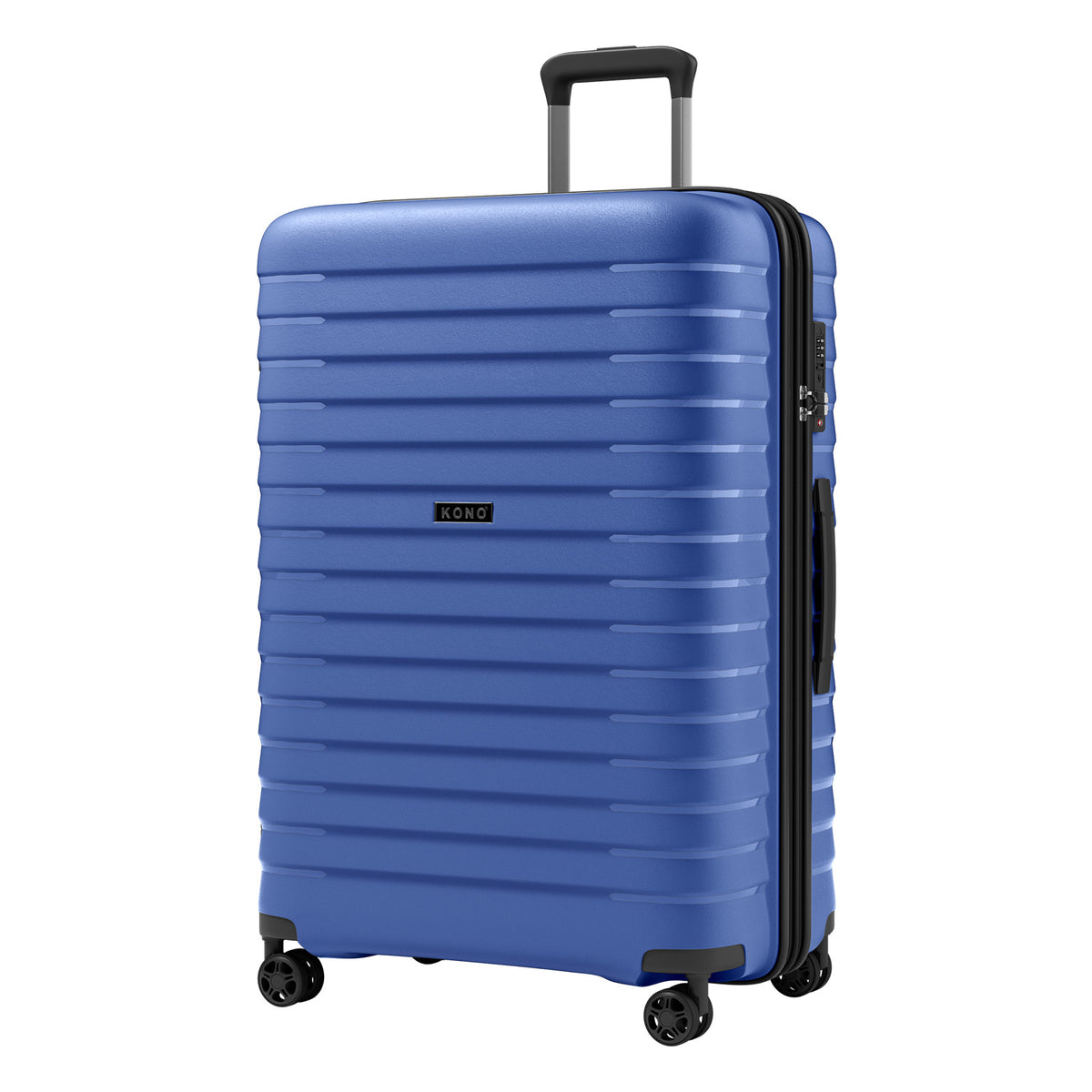 Kono Hard Shell Scratch-Resistant PP Luggage with Cup Holder