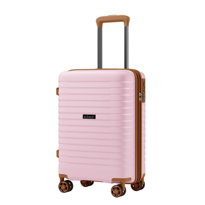Kono Hard Shell Scratch-Resistant PP Luggage with Cup Holder
