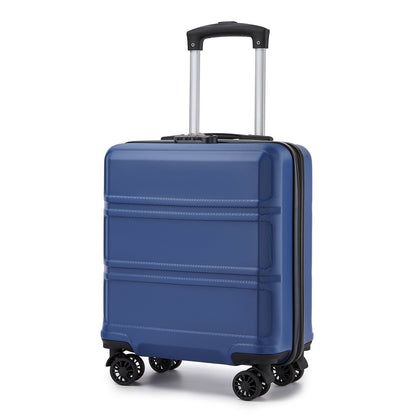 Kono ABS Hard Shell Under-Seat Cabin Suitcase with Spinner Wheels