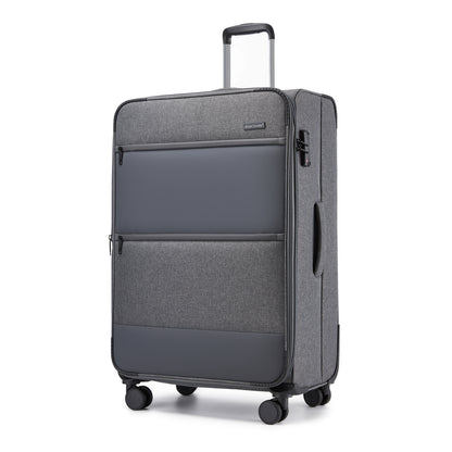 British Traveller Sleek Tough Travel Soft-Shell Suitcase