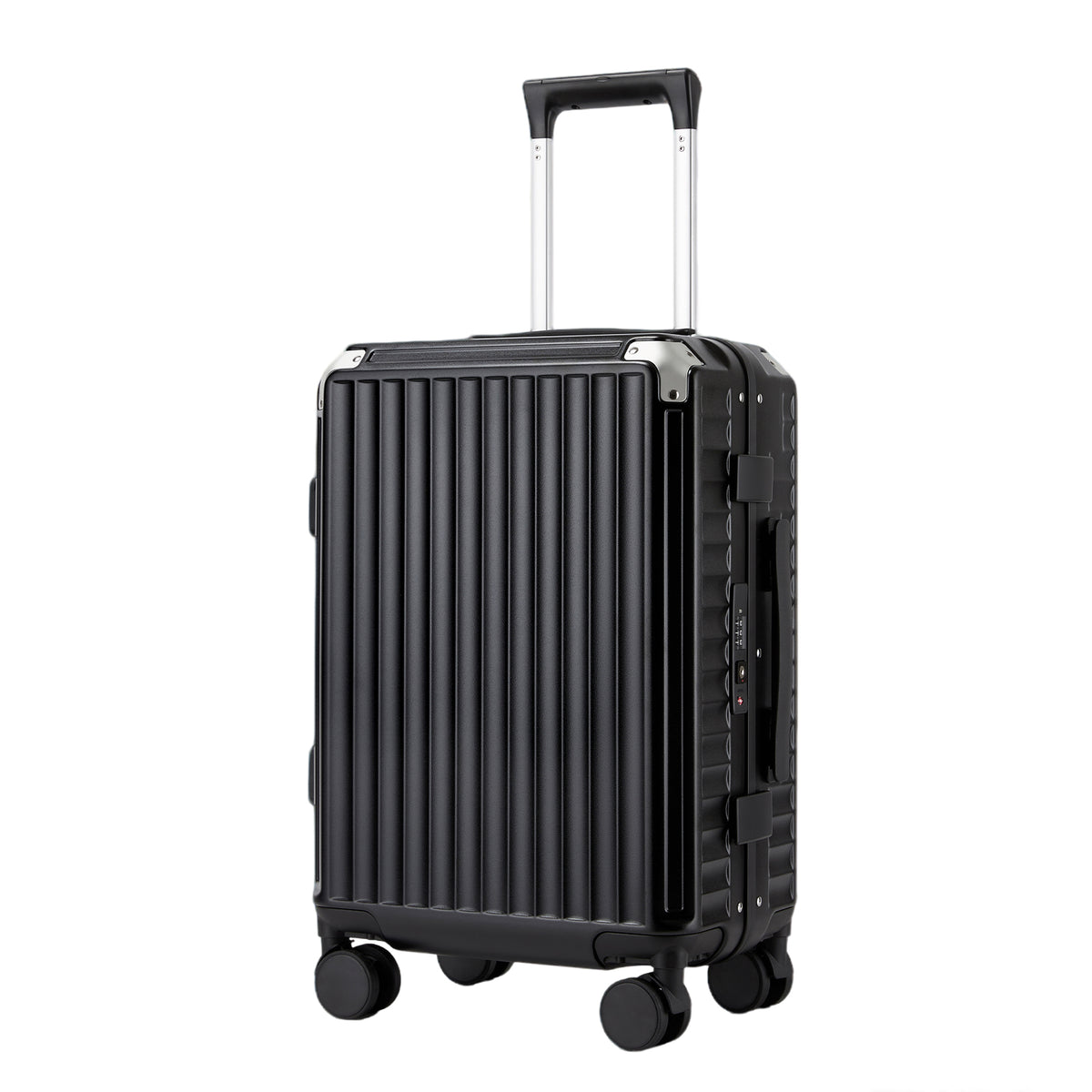 Kono Zipperless Aluminium Frame PC Hard Shell Suitcase– Smart Lock