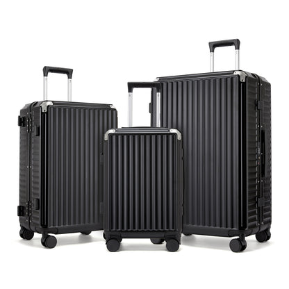 Kono Zipperless Aluminium Frame PC Hard Shell Suitcase– Smart Lock