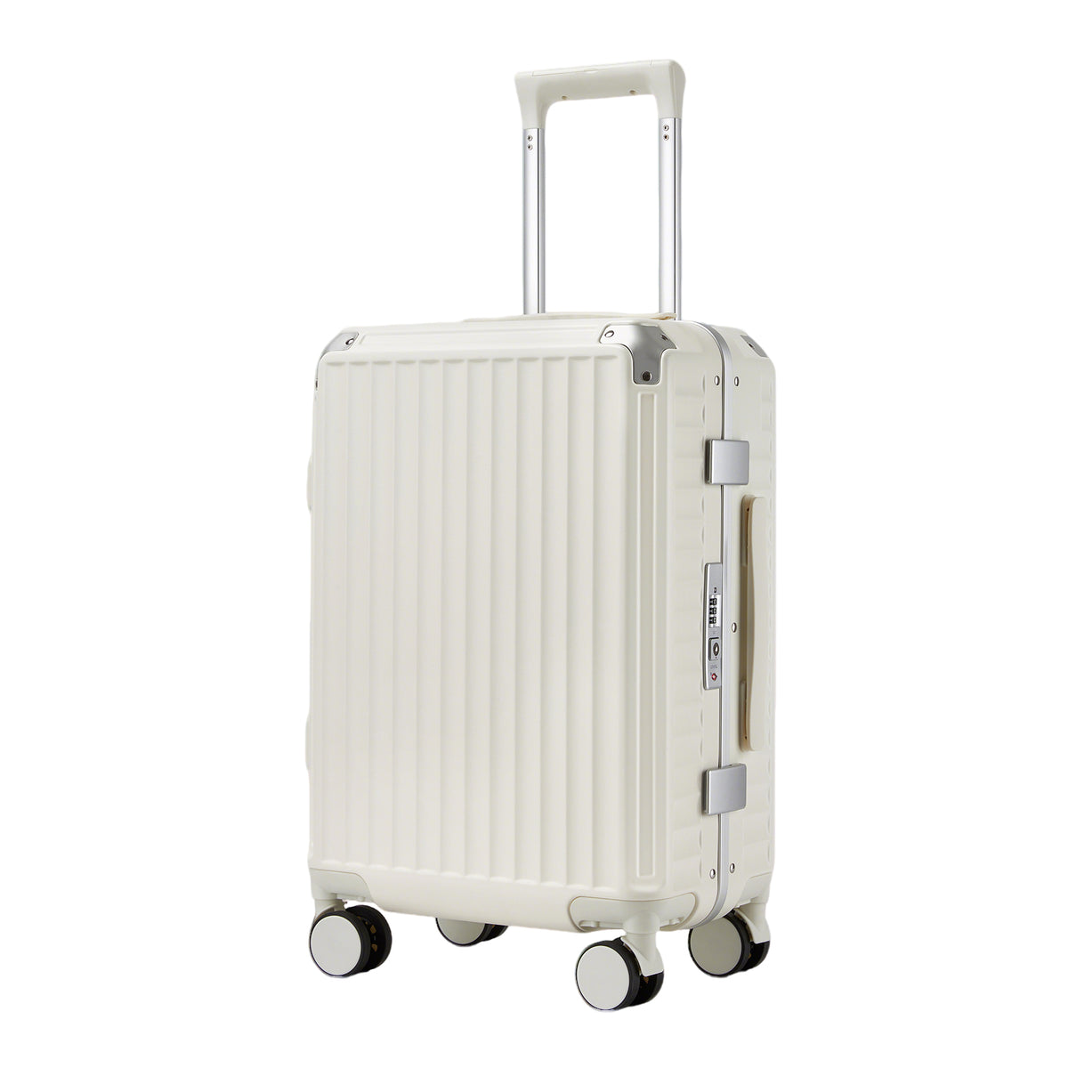 Kono Zipperless Aluminium Frame PC Hard Shell Suitcase– Smart Lock