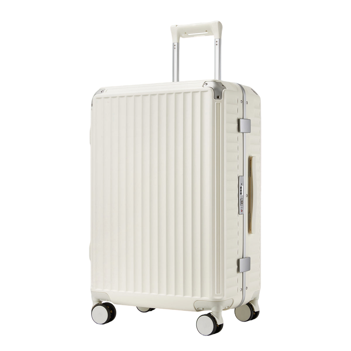 Kono Zipperless Aluminium Frame PC Hard Shell Suitcase– Smart Lock