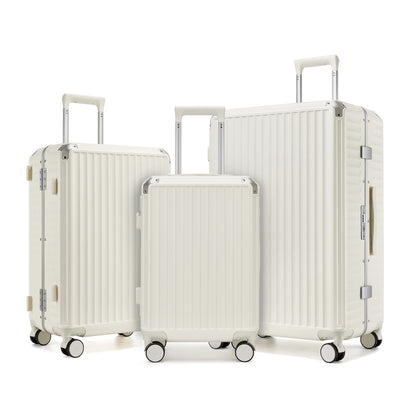 Kono Zipperless Aluminium Frame PC Hard Shell Suitcase– Smart Lock