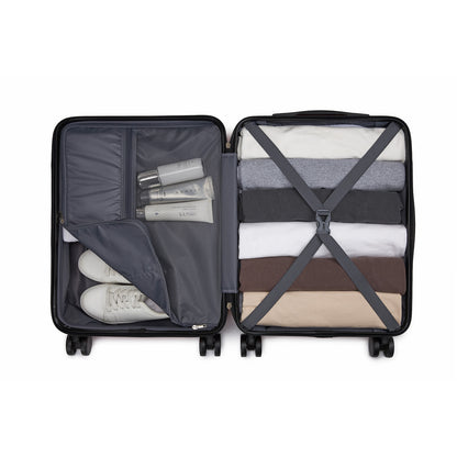 Kono Luggage, Lightweight ABS Hard Shell Suitcase with 360 Silent Wheels