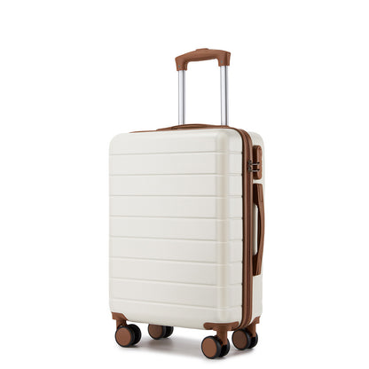 Kono Luggage, Lightweight ABS Hard Shell Suitcase with 360 Silent Wheels