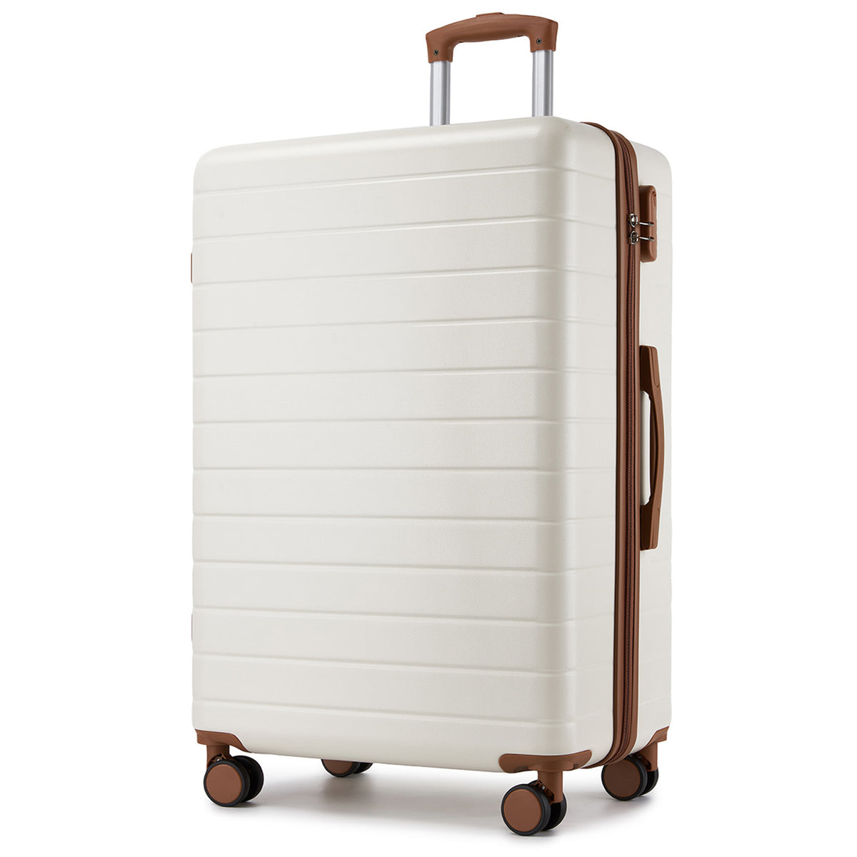 Kono Luggage, Lightweight ABS Hard Shell Suitcase with 360 Silent Wheels