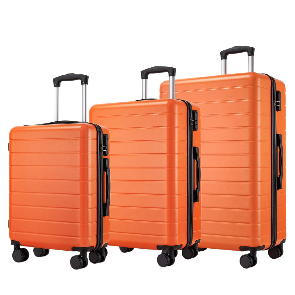 Kono Luggage, Lightweight ABS Hard Shell Suitcase with 360 Silent Wheels