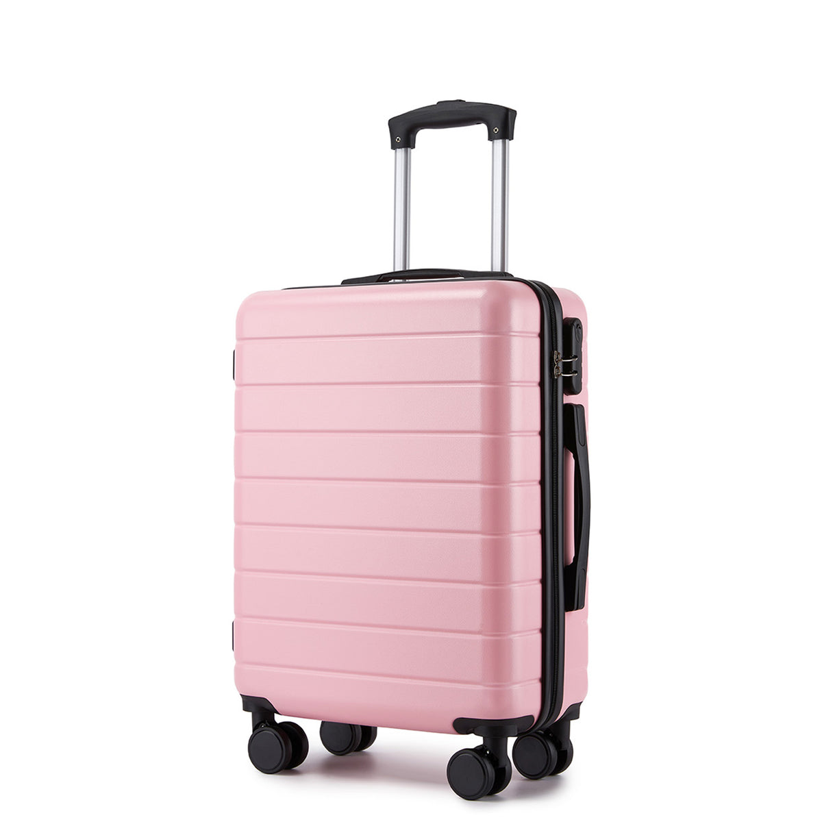 Kono Luggage, Lightweight ABS Hard Shell Suitcase with 360 Silent Wheels