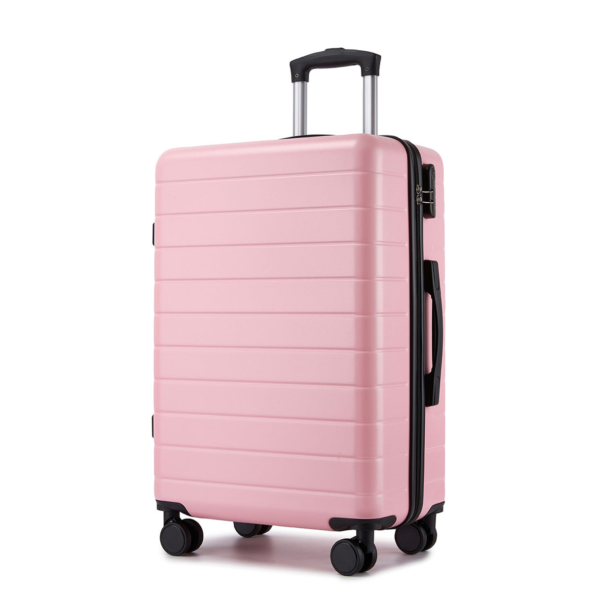Kono Luggage, Lightweight ABS Hard Shell Suitcase with 360 Silent Wheels
