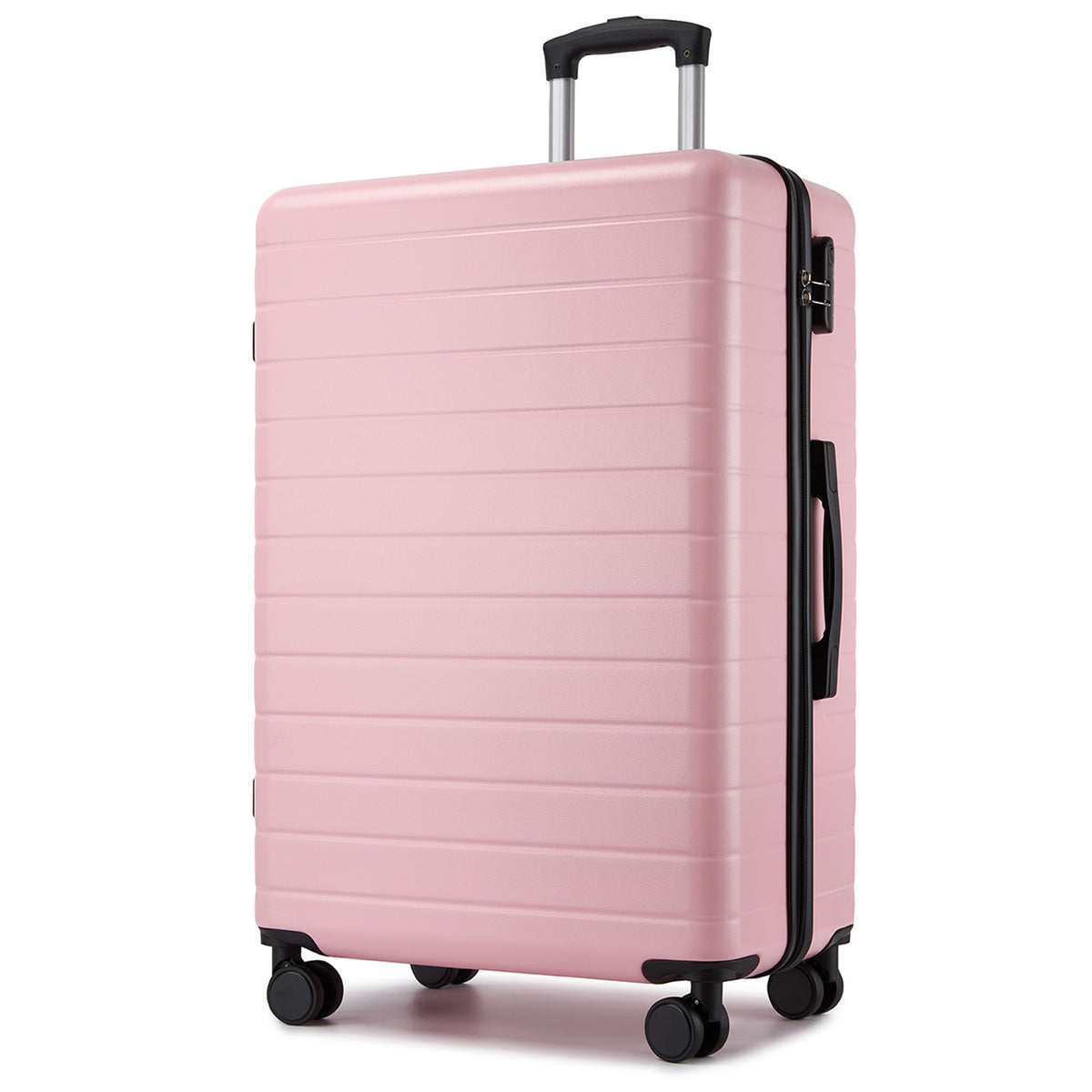 Kono Luggage, Lightweight ABS Hard Shell Suitcase with 360 Silent Wheels
