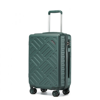 Supercase Sleek Geometric Pattern Hard Shell ABS+PC Suitcase