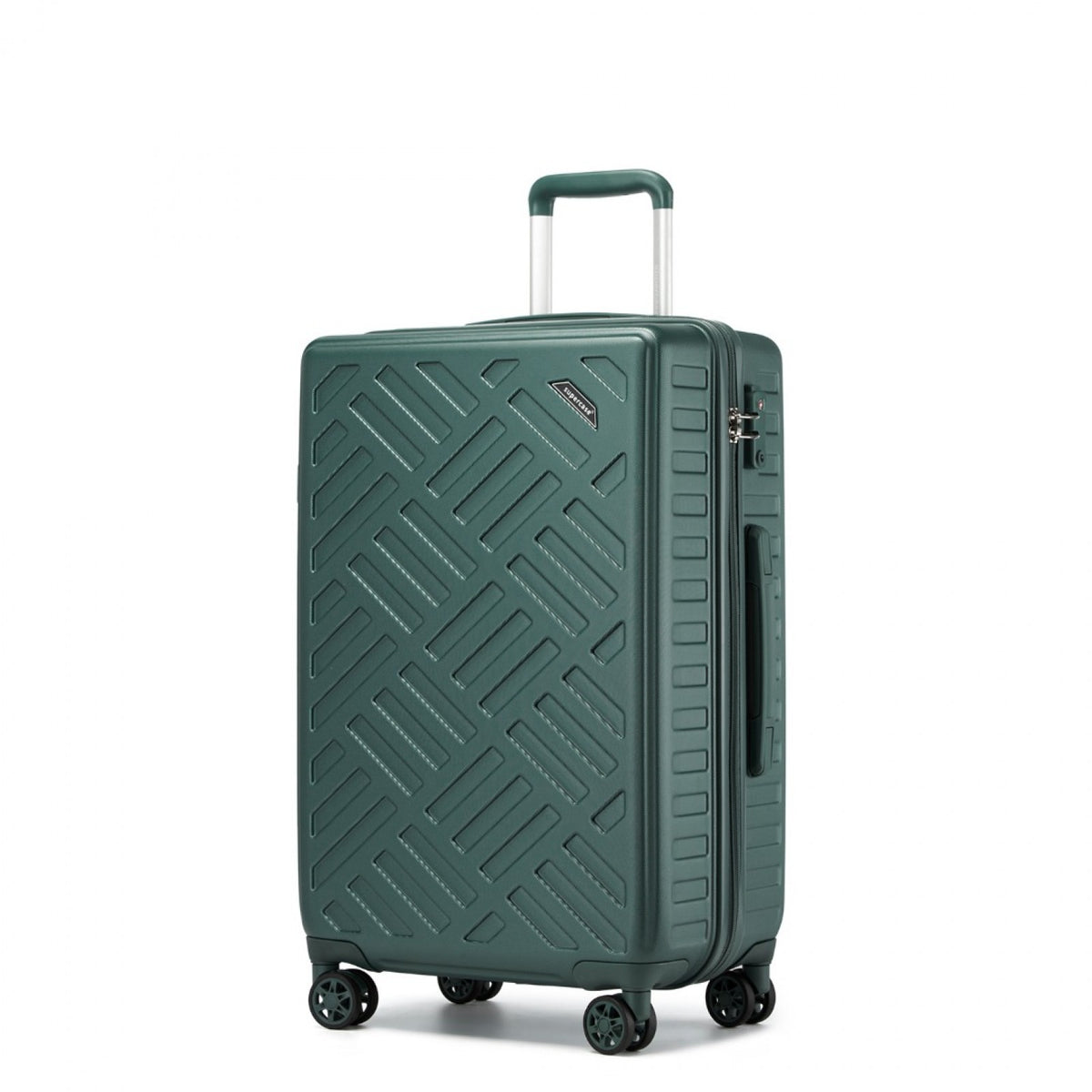 Supercase Sleek Geometric Pattern Hard Shell ABS+PC Suitcase